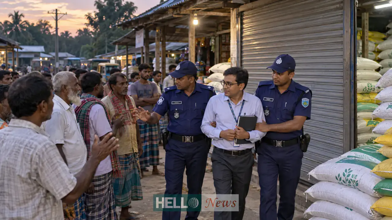 উলিপুরের সার বিক্রয়কেন্দ্রে পুলিশি মধ্যস্থতার প্রতীকী দৃশ্য